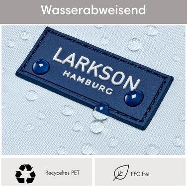 LARKSON Рюкзак ролтоп водостійкий з відділенням для ноутбука, для жінок і чоловіків, для університету, роботи, подорожей і велосипеда