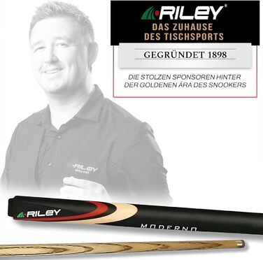 Більярдний кий Riley Moderno (снукер/пул), розбірний 2-дільний, ясен, 145 см, накінечник 9.5 мм