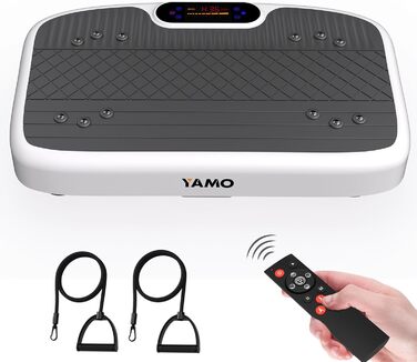 Вібраційна платформа YAMO для схуднення та тренувань всього тіла, масажер - до 150 кг, чорний