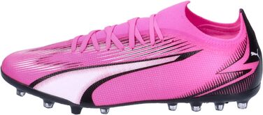 Футбольні бутси PUMA Ultra Match Mg для чоловіків (46.5 EU, рожевий, білий, чорний)