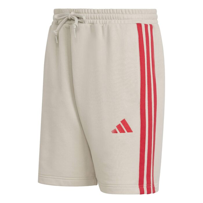 Чоловічі спортивні шорти Adidas Essential Three Stripes French Terry (розмір 4XL, колір Wonder Alumina/Pure Ruby)