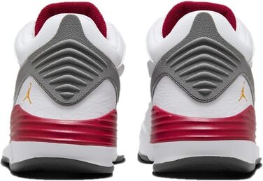 Кросівки Nike Jordan Max Aura 5 для баскетболу, 44.5 EU, білий, помаранчевий, кардинал