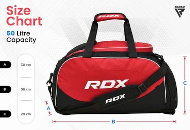 Універсальна спортивна сумка RDX з відділенням для взуття, для жінок і чоловіків, для тренувань, фітнесу, MMA, плавання, походів, рюкзак, через плече, ручна поклажа, червона