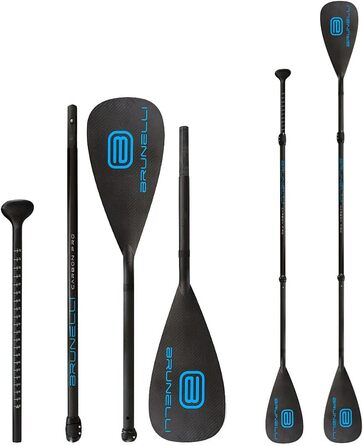 Двостороннє весло Brunelli Carbon PRO Dual Tech для SUP і каяка, карбонове, 2-в-1