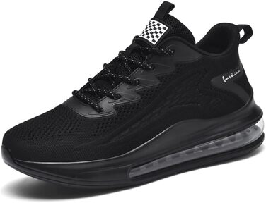Спортивні кросівки LIN&LE для чоловіків та жінок: бігові, для занять спортом, повсякденні. Розмір 48 EU, чорний колір