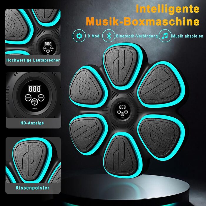 Електронна боксерська машина для дому та фітнес-залу: інтелектуальний тренажер з музикою та рукавичками