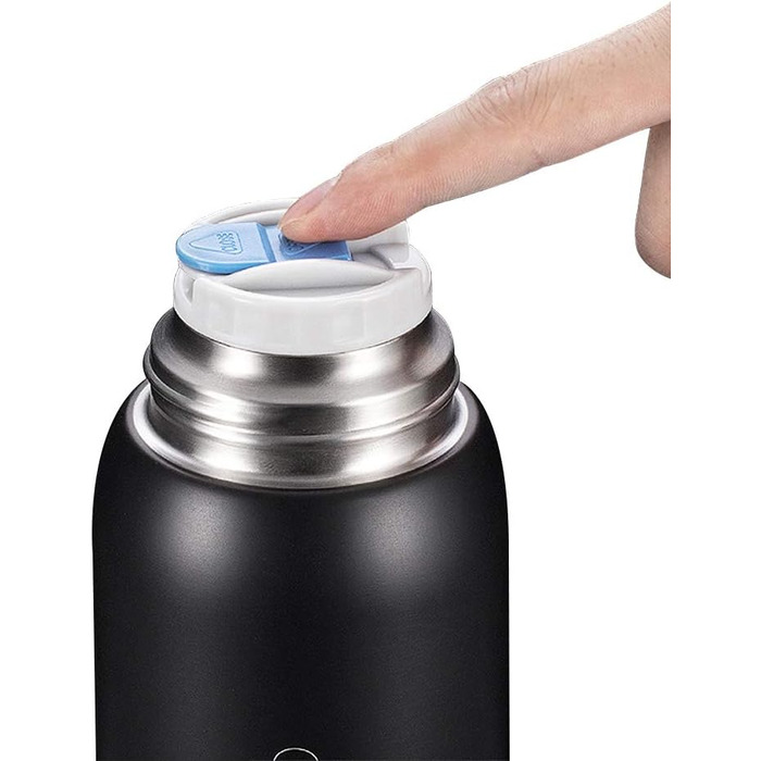 Термос-пляшка Y·J&H з нержавіючої сталі, 650 мл, подвійні стінки, без BPA, з кришкою-чашкою, для гарячих напоїв, для кемпінгу, шампанське золото