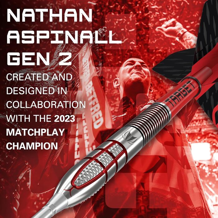 Дарти Nathan Aspinall Gen 2 95% вольфрам, швейцарські гострі наконечники, 23г