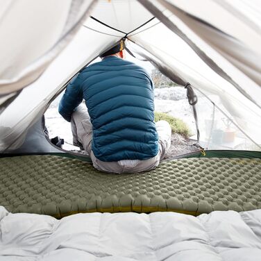 Килимок туристичний Naturehike Ultraleichte самонадувний, 3.5R, великий, зелений, для кемпінгу, трекінгу, альпінізму, подорожей