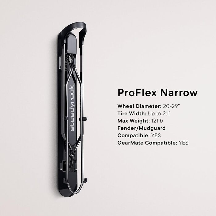 Тримач для велосипеда Steadyrack Classic Rack (2 шт.) - вертикальне кріплення на стіну для дому, гаража, паркінгу