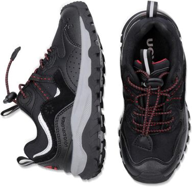 Дитячі трекінгові кросівки UOVO, водонепроникні, для бігу та трейлраннінгу, чорні, розмір 38 EU