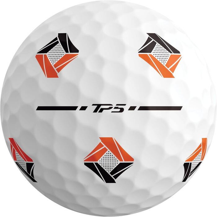 Гольф-м'ячі TaylorMade TP5 (білі) – унісекс, TM24, з технологією pix