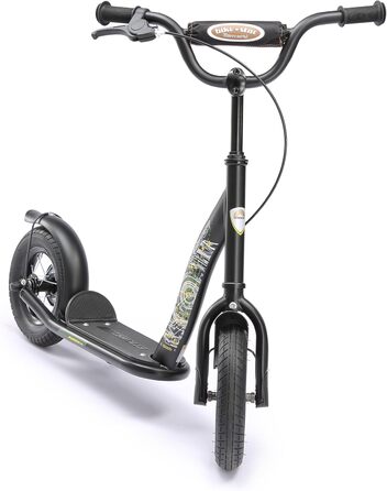 Дитячий самокат STAR SCOOTER з надувними колесами 10 дюймів для хлопчиків і дівчат від 4 років, класичний, безпечний, тестування без ризику