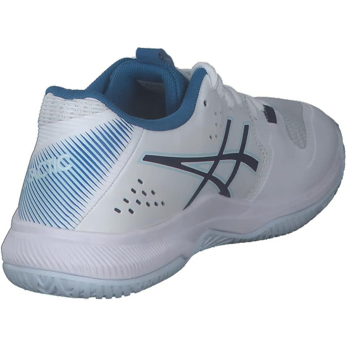 Жіноче спортивне взуття ASICS Gel-Tactic для гандболу, блакитно-біле, 400 (37 EU, White Indigo Blue)