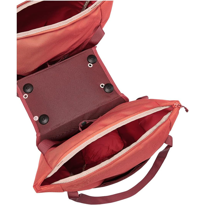 Велосумка VAUDE TwinShopper 44 л, зручна шопер-сумка, окреме використання, водонепроникна, з дощовиком, універсальний розмір, червона