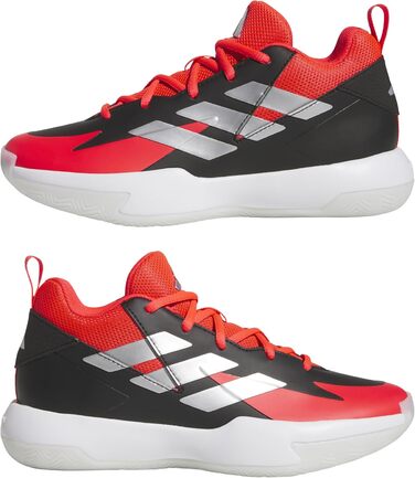 Дитячі кросівки adidas Cross 'Em Up Select для баскетболу (35.5 EU, білий, срібло, кристалічний білий)
