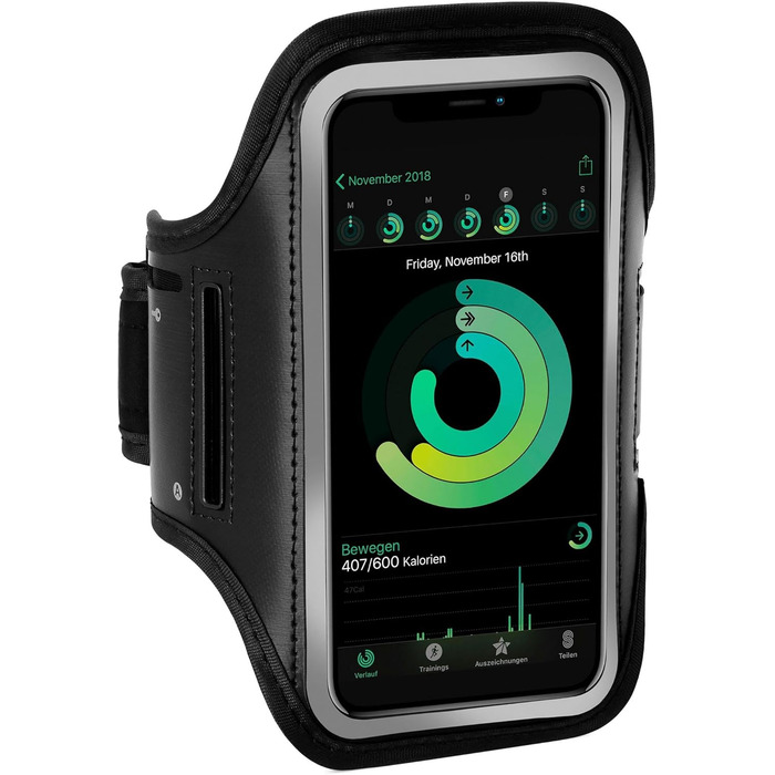 Спортивний чохол-наплічник ONEFLOW для iPhone 13 Mini, чорний, арматура для бігу та фітнесу