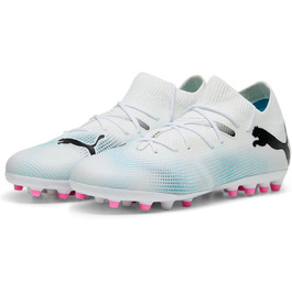 Дитячі футбольні бутси PUMA Future 7 Match Mg Jr - 28 EU - Біло-рожеві