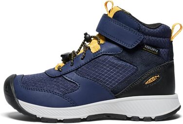 KEEN Skua Mid Waterproof - дитячі водонепроникні черевики для хайкінгу (25/26 EU, Navy/Yellow)