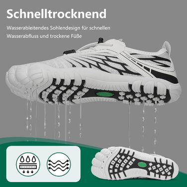 Жіночі шльопанці/сланці Saguaro для плавання та відпочинку, дихаючі, швидковисихаючі, широка передня частина, розмір 35-43, білі