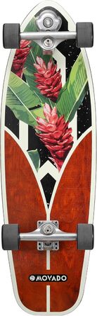 Лонгборд STAR SCOOTER Surf Skateboard Vintage Retro Cruiser, ABEC-11, повний комплект, універсальний, Tropical
