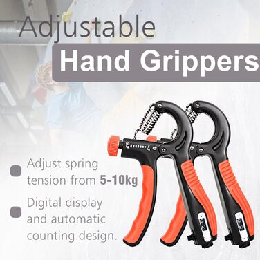 Набір для тренування рук та пальців: фітнес-тренажер, ролик для розігріву, м'ячик для зняття напруги, кейс