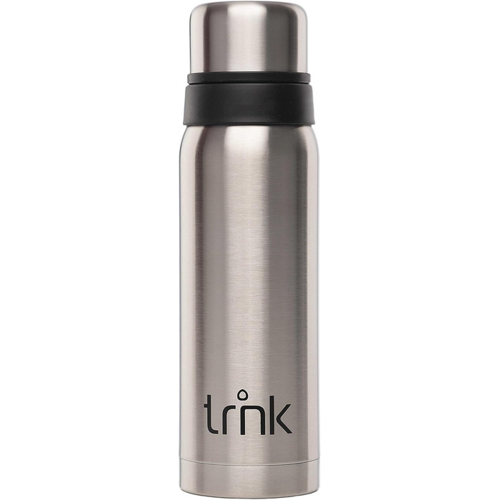 Термос trnk Outdoor Polar 2 з нержавіючої сталі 750 мл, BPA-free, 24 години збереження тепла, 2 чашки-кришки, для подорожей, сріблястий