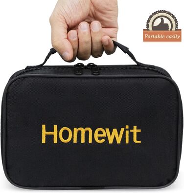 Набір для бочче та петанку Homewit з 6 металевими кулями, сумка для перенесення, гра для саду, пляжу, кемпінгу та парку