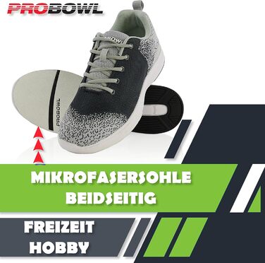 Боулінг-шоу EMAX Pro Bowl - Taktika для чоловіків, жінок та юніорів. Чорно-білі боулінг-шоу, розмір 38,5-46 (EU)