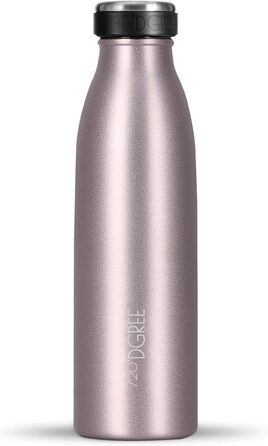 Термос-пляшка 720°DGREE milkyBottle 500 мл з нержавіючої сталі, для дітей, без BPA, герметична, підходить для газованої води, спорт, школа, колір mauve/taupe