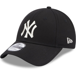 Кепка New Era New York Yankees MLB з металевим логотипом, чорна, регульована, жіноча, 9Forty