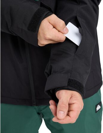 Жилет Quiksilver Titano Herren (Чоловічий) Alond, Чорний (M)