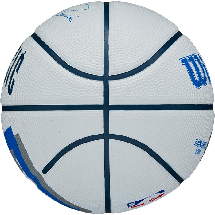 Баскетбольний м'яч Wilson NBA Player Icon Luka Doncic, розмір 7 (74,9 см) та міні розмір 3 для вулиці