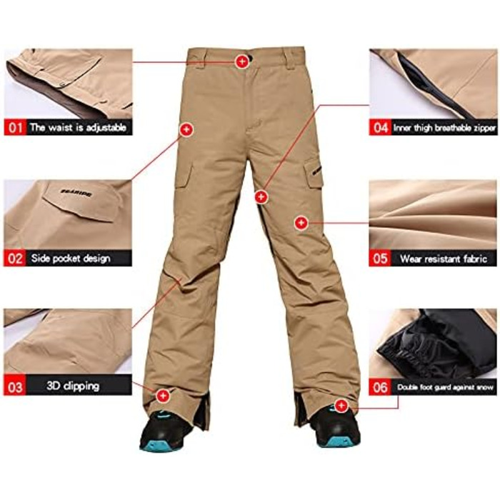 Чоловічий зимовий комбінезон для сноубордингу та катання на лижах. Водонепроникний, вітронепроникний, ізольований. Розмір M, колір блакитний