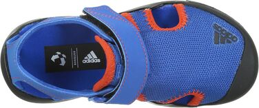 Кросівки для фітнесу adidas Captain Toey K, унісекс, 39 1/3 EU, блакитний, чорний, помаранчевий