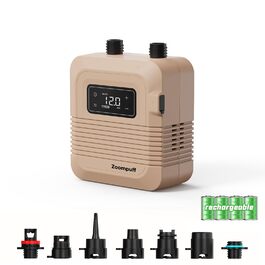 Електричний компресор для SUP-дошки 20 PSI: акумуляторний насос для надувних падлбордів, човнів та каяків з функцією автоматичного вимкнення