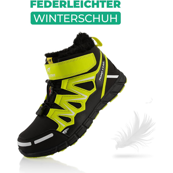 Черевики для піших прогулянок для жінок та чоловіків, теплі зимові черевики, розмір 42 EU, жовтий та чорний