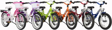 Дитяче велосипед BIKESTAR 16 дюймів для дівчаток та хлопчиків 4-5 років | Класичний дизайн | Без ризику тестування