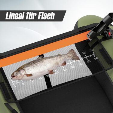 Надувне рибальське човен GYMAX: компактне belly boat з насосом, веслами та регульованими ременями, до 150 кг, зелений