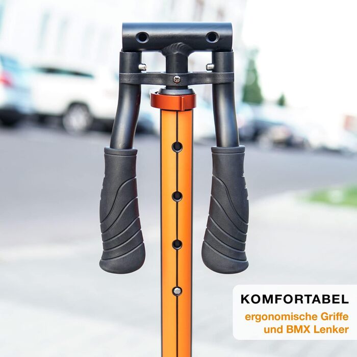 Алюмінієвий самокат S 1 / S 2 – регульований по висоті, ABEC 7, помаранчевий