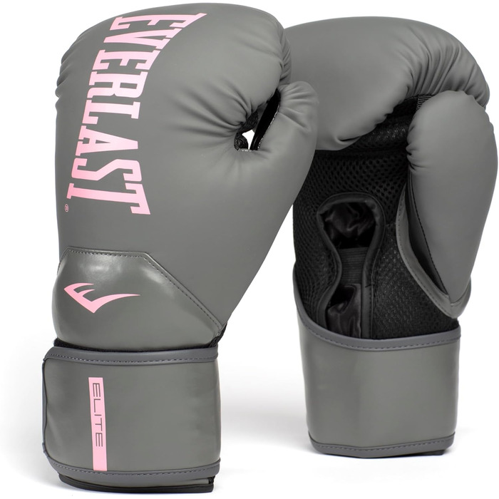 Жіночі боксерські рукавички Everlast Elite Prostyle 12oz, сірі/рожеві