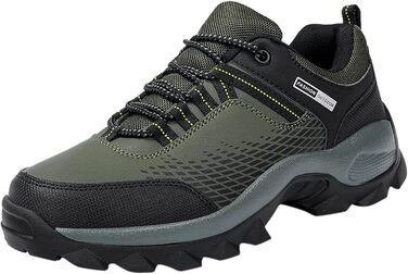 Черевики для трекінгу та хайкінгу чоловічі, водонепроникні, легкі, антиколізійні, для експедицій та трейлраннінгу (44 EU, оливковий)