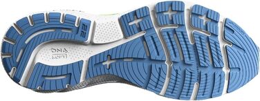 Brooks Adrenaline GTS 22 – жіночі кросівки для бігу з підтримкою (35.5 EU, Сріблясто-блакитно-зелені)