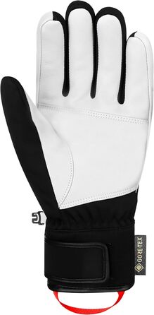 Reusch Jupiter Gore-TEX зимові утеплені водонепроникні вітрозахисні унісекс лижні рукавички для дорослих, чорні-білі-червоні, розмір 10.5