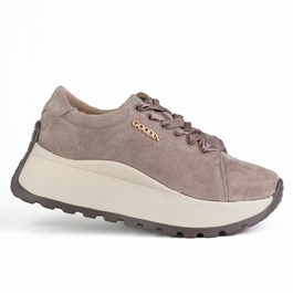 Жіночі спортивні кросівки GOODIN GD-140, шкіряні, міські, легкі, casual, бежеві, 38