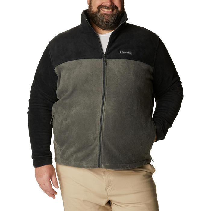 Чоловіча флісова куртка Columbia Steens Mountain Full Zip 2.0 на блискавці, чорна (Black/Grill), розмір L