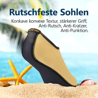 Шкарпетки-сланці JACKSHIBO для плавання та відпочинку на пляжі (35/36 EU, жовтий)