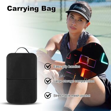 Набір для піклболу CISSIYOG: 4 ракетки, м'ячики, сумка, фібергласова поверхня, для початківців (внутрішні/зовнішні м'ячики)