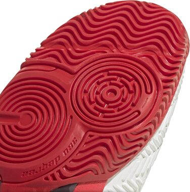 Дитячі тенісні кросівки adidas Barricade для дітей, білі, чорні, червоні (35 EU)