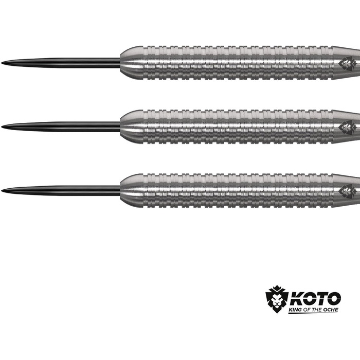 Дартс набір KOTO Kingcontrol 90% вольфрам, 32 г, чорний, 3 дротики з кейсом, професійний
